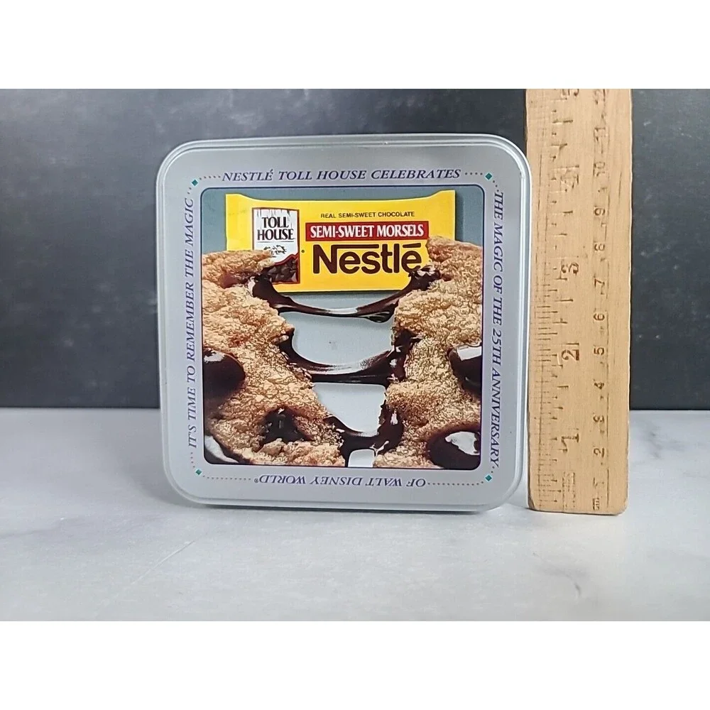 Nestle Toll House Walt Disney World 25th Anniversary Metal Advertising Tin 1996